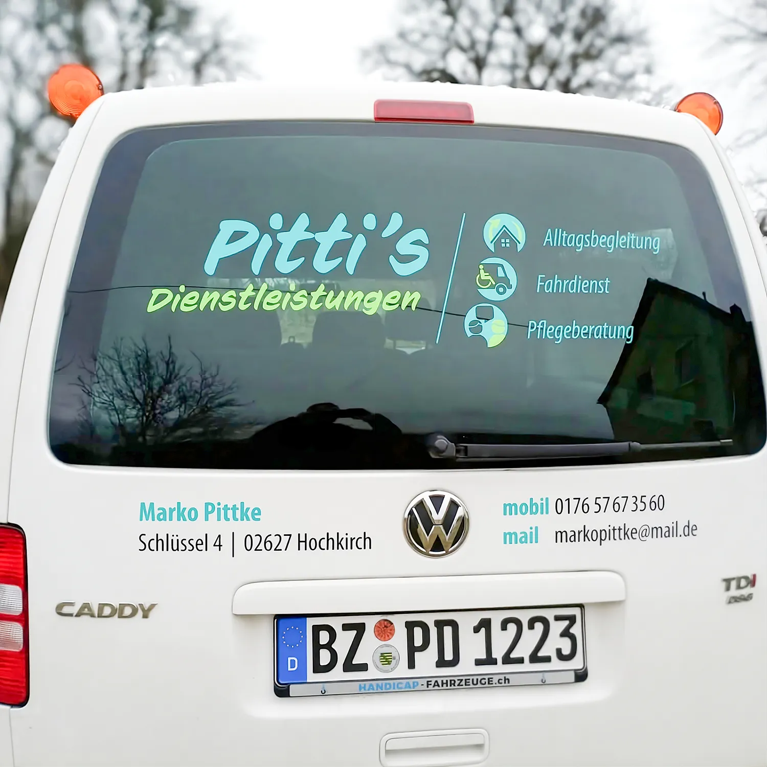 Rollstuhlgerechtes Fahrzeug Pittis Dienstleistungen